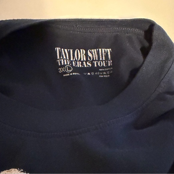 Taylor Swift The Eras Tour long sleeve blue graphic tour tee shirt - Picture 3 of 3